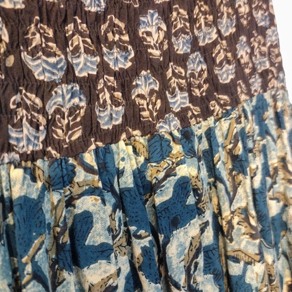 Natural Life Brown and Blue Floral Dress - Picture 4 of 5